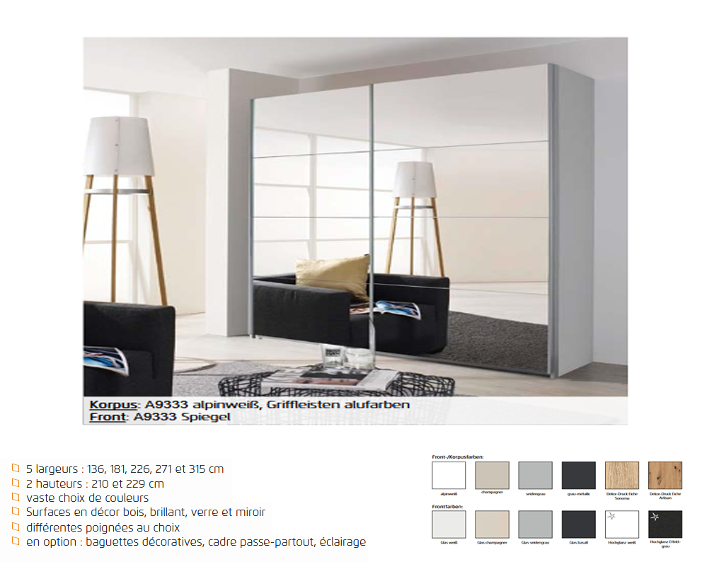Armoire Quadra 181 cm